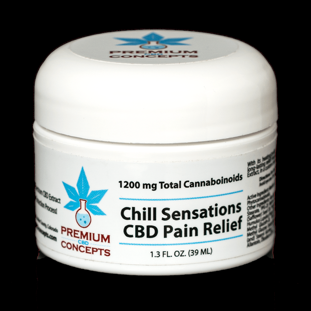 Chill Sensations CBD Pain Relief Cream - 1200 mg - 1.3 fl. oz. - Premium CBD Concepts