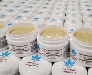 Premium CBD Topical Pain Relief Cream for arthritis localized pain holistic organic hemp extract